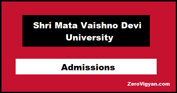 SMVDU Admissions