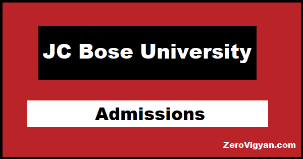 JC Bose University Admission