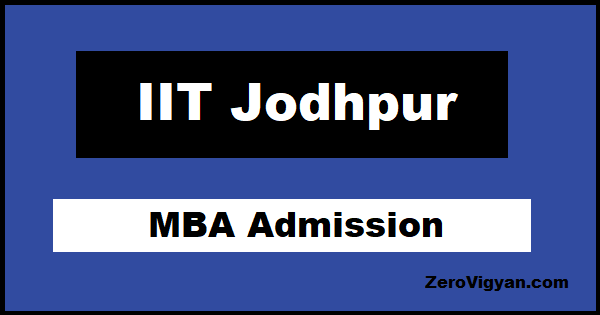 IIT Jodhpur MBA Admission