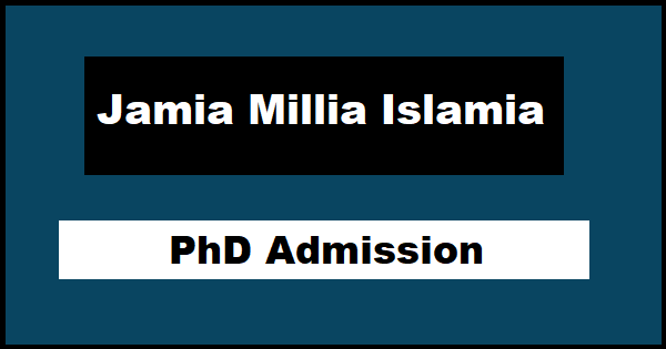 JMI PhD Admission 2022