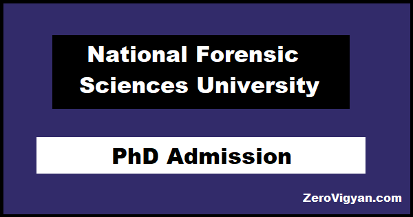 NFSU PhD Admission