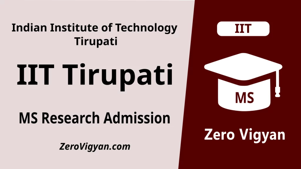 IIT Tirupati MS Research Admission