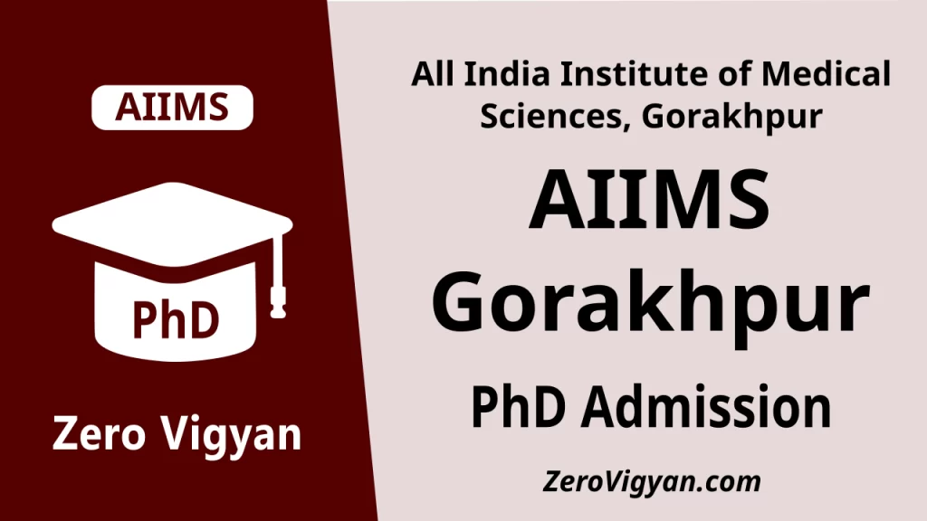 AIIMS Gorakhpur PhD Admission