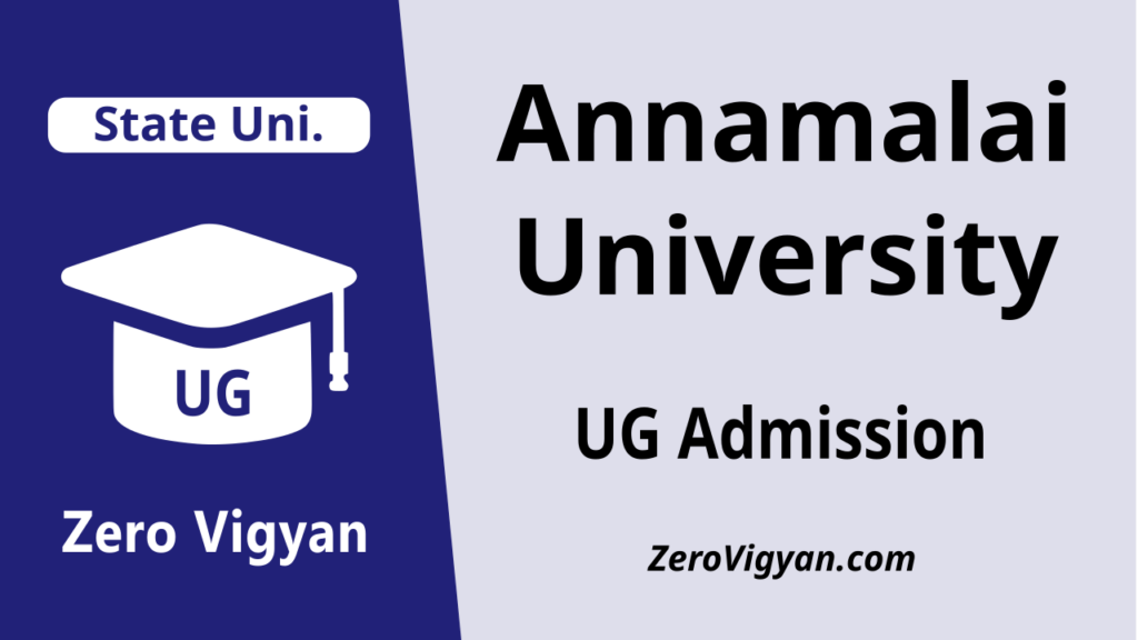 Annamalai University UG Admission