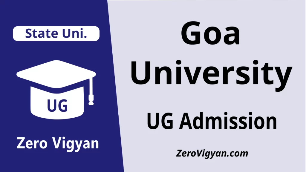 Goa University UG Admission
