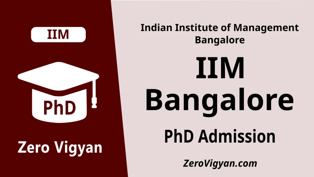 IIM Bangalore PhD Admission