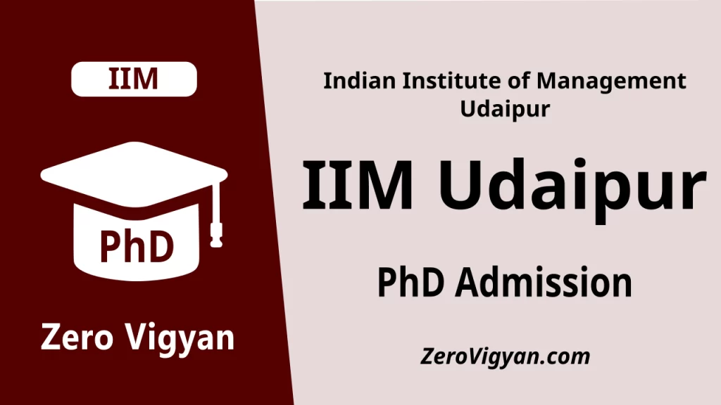 IIM Udaipur PhD Admission