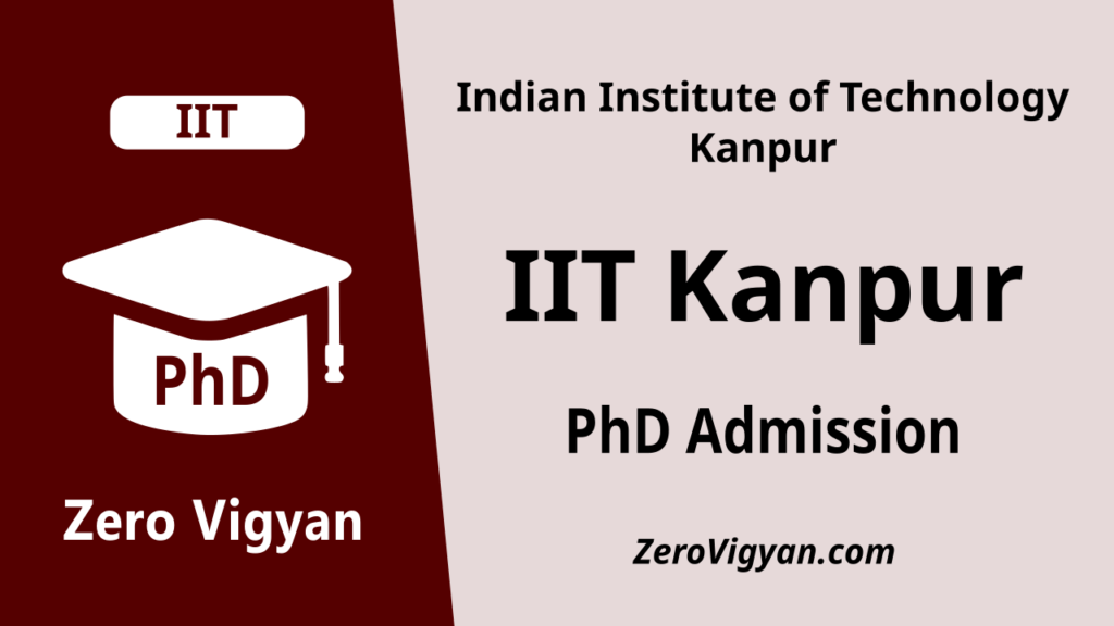IIT Kanpur PhD Admission