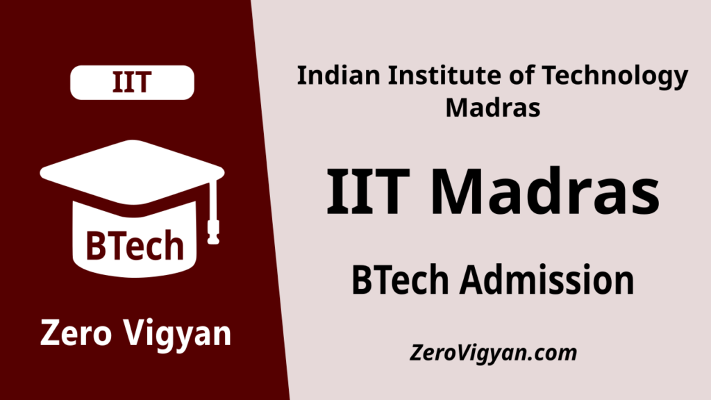 IIT Madras BTech Admission