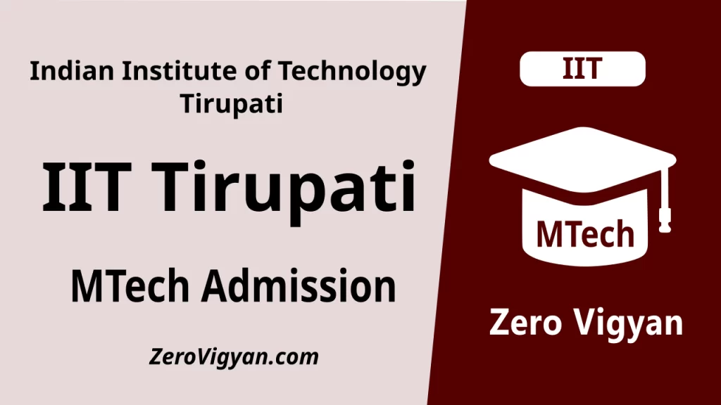 IIT Tirupati MTech Admission