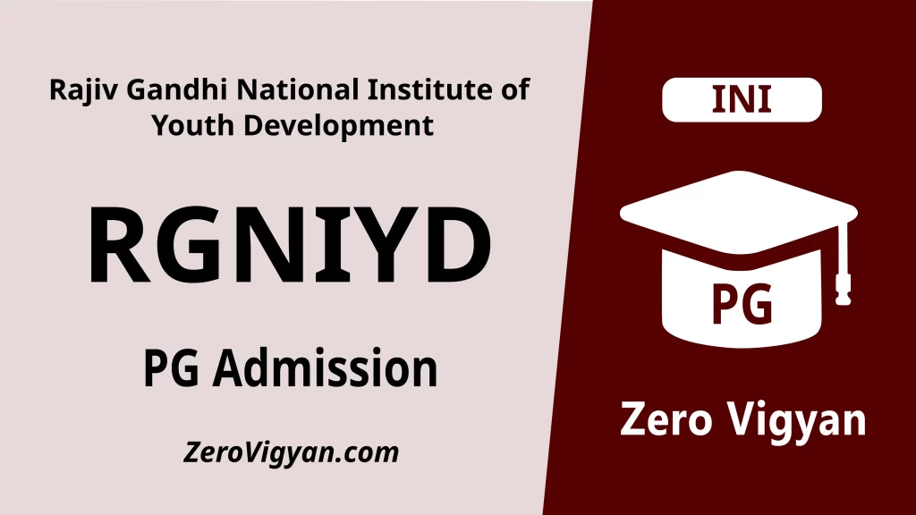 RGNIYD PG Admission