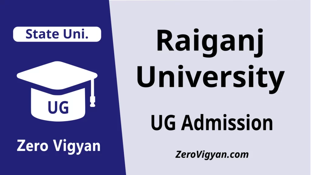 Raiganj University UG Admission