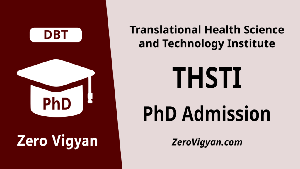 THSTI PhD Admission