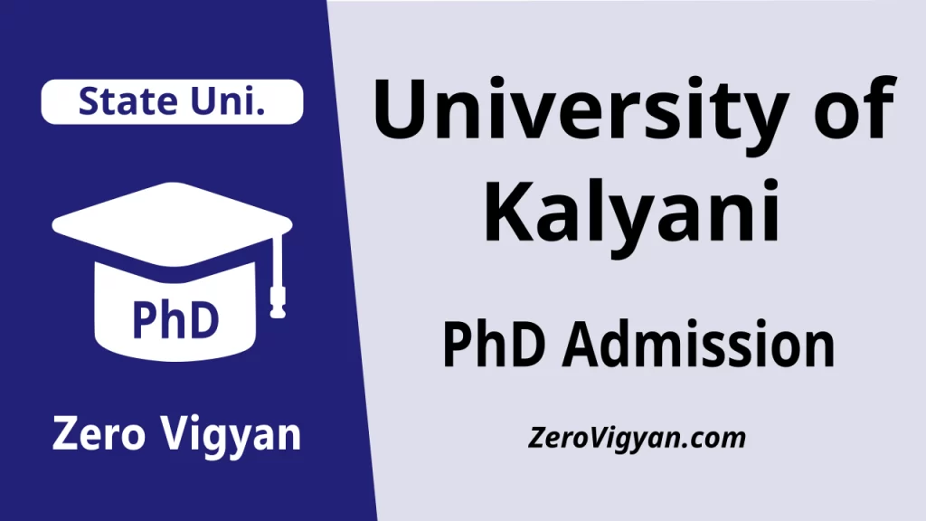 University of Kalyani PhD Admission